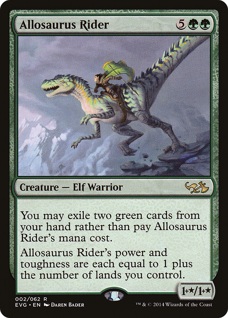 Allosaurus Rider (DD3-002) [Duel Decks Anthology: Elves vs. Goblins]