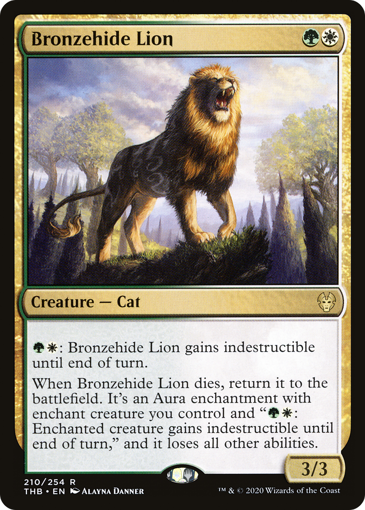 Bronzehide Lion (THB-210) [Theros Beyond Death]