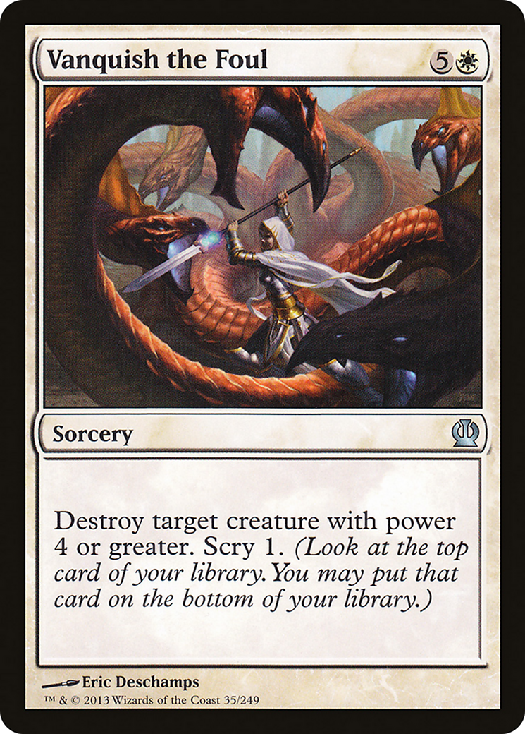 Vanquish the Foul (THS-035) [Theros] Foil