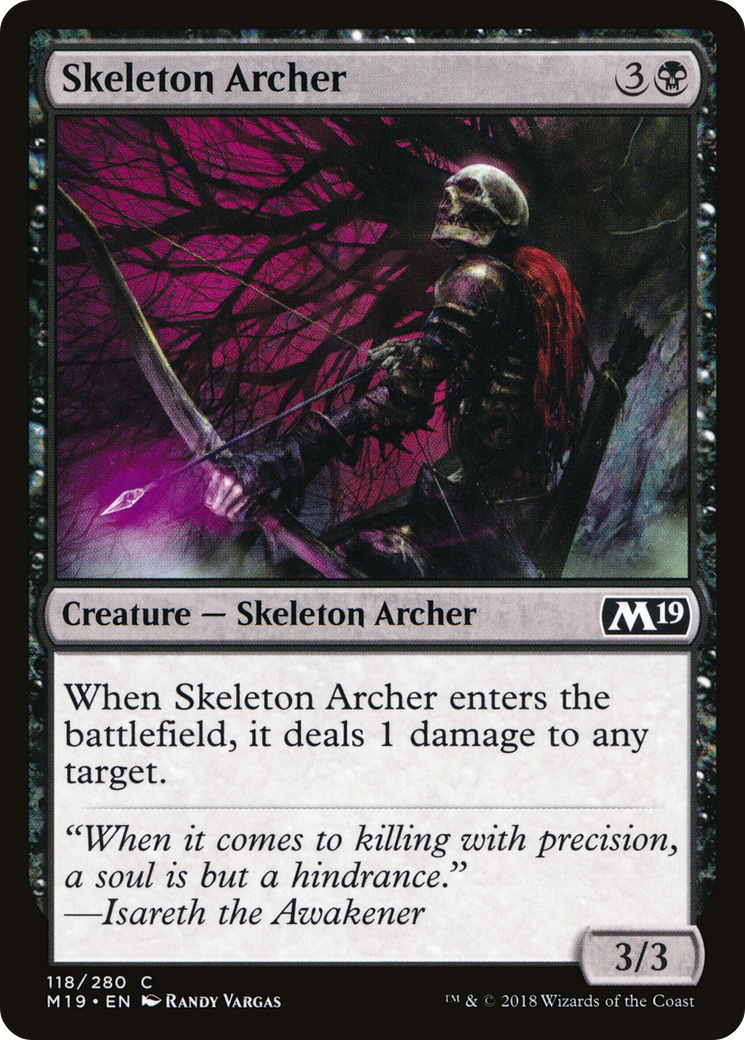 Skeleton Archer (M19-118) [Core Set 2019] Foil