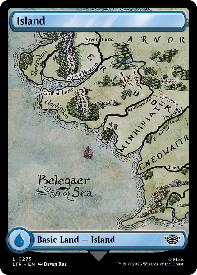 Island (LTR-275) [The Lord of the Rings: Tales of Middle-earth] Foil