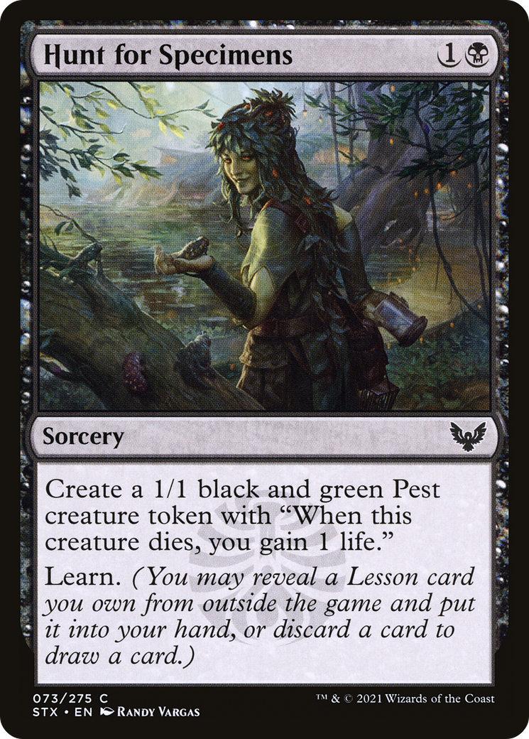 Hunt for Specimens (STX-073) [Strixhaven: School of Mages] Foil