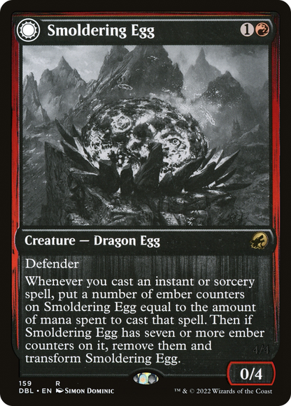 Smoldering Egg (DBL-159) [Innistrad: Double Feature] Foil