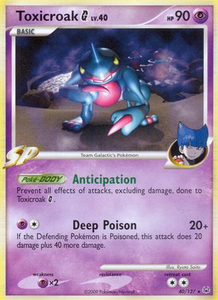 Toxicroak G (40/127) [Platinum] - Rare