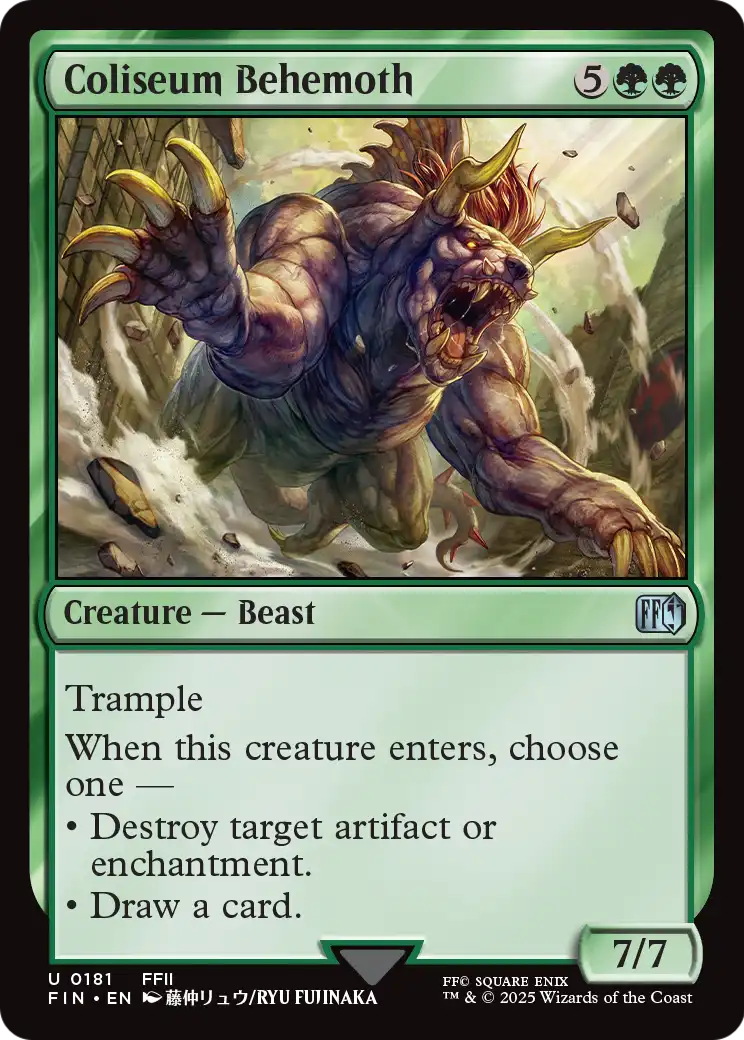 Coliseum Behemoth (FIN-181) [FINAL FANTASY] Foil