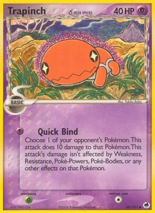 Trapinch (Delta Species) (069/101) [Dragon Frontiers] Reverse Holofoil - Common