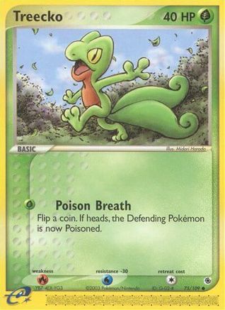 Treecko (075/109) [Ruby and Sapphire] Reverse Holofoil - Common