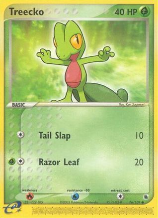 Treecko (076/109) [Ruby and Sapphire] Reverse Holofoil - Common