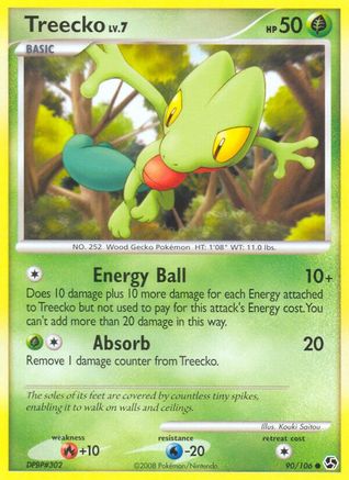 Treecko (90/106) [Great Encounters] Reverse Holofoil - Common