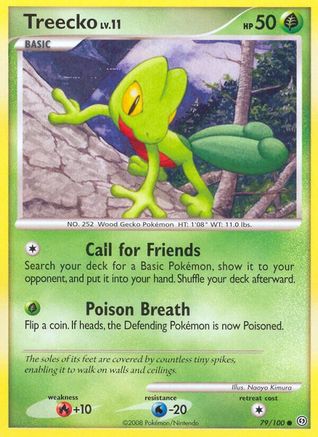 Treecko (079/100) [Stormfront] Reverse Holofoil - Common
