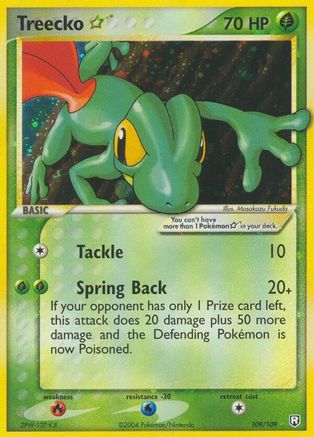 Treecko Star (109/109) [Team Rocket Returns] Holofoil - Ultra Rare