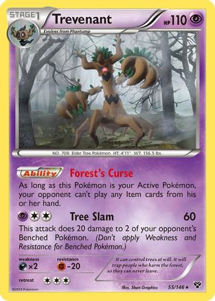 Trevenant (055/146) [XY Base Set] Holofoil - Holo Rare