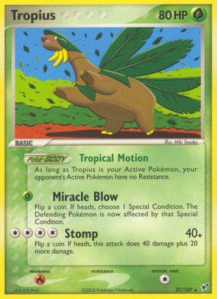 Tropius (27/107) [Deoxys] - Rare