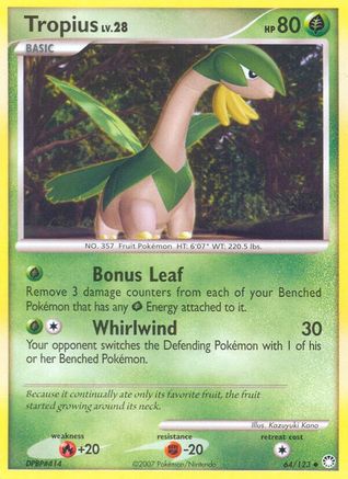 Tropius (064/123) [Mysterious Treasures] Reverse Holofoil - Uncommon