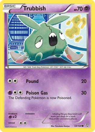 Trubbish (053/124) [Dragons Exalted] Reverse Holofoil - Common