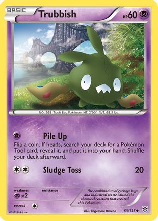 Trubbish (63/135) [Plasma Storm] Reverse Holofoil - Uncommon