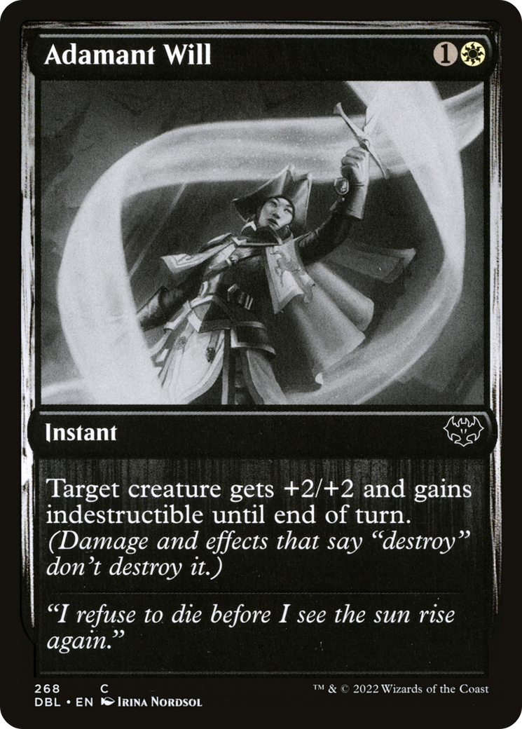 Adamant Will (DBL-268) [Innistrad: Double Feature] Foil