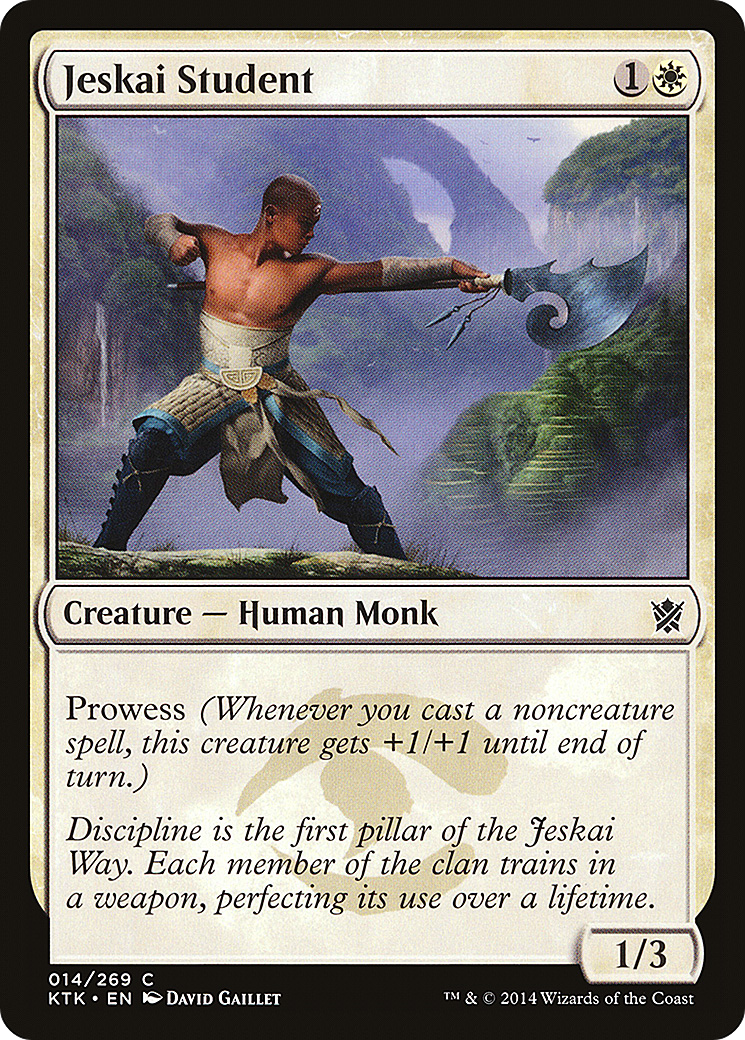 Jeskai Student (KTK-014) [Khans of Tarkir]