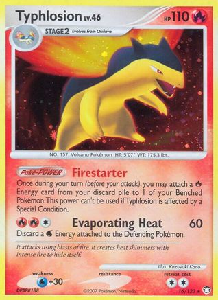 Typhlosion (16/123) [Mysterious Treasures] Holofoil - Holo Rare