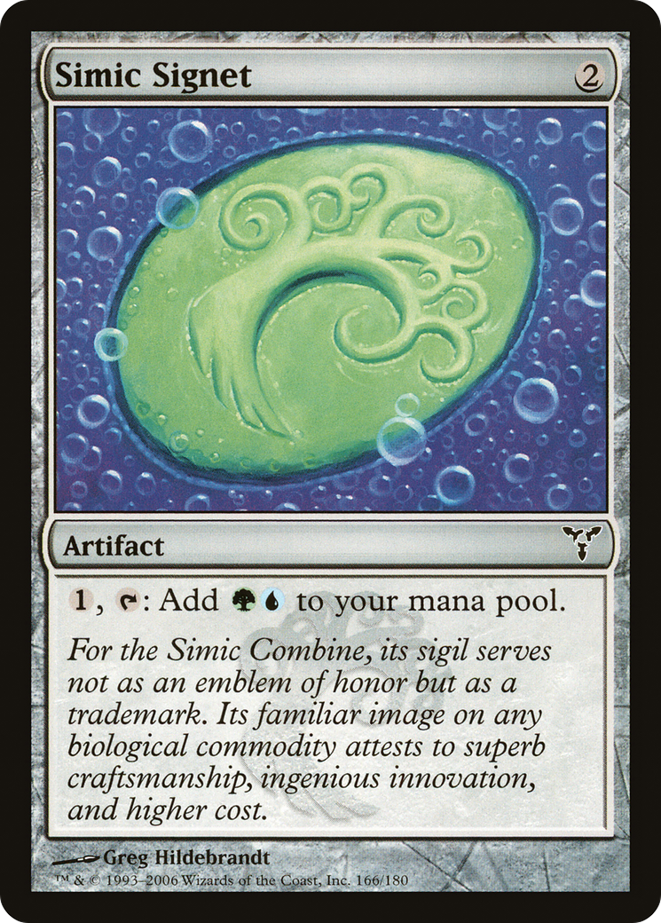Simic Signet (DIS-166) [Dissension] Foil