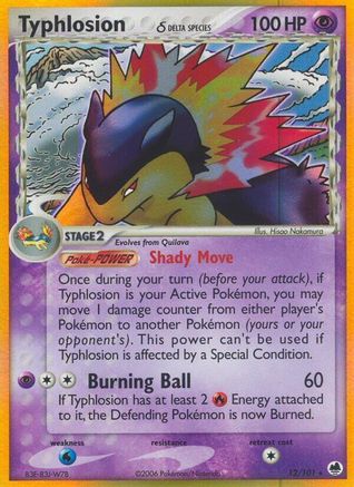 Typhlosion (Delta Species) (012/101) [Dragon Frontiers] Reverse Holofoil - Holo Rare