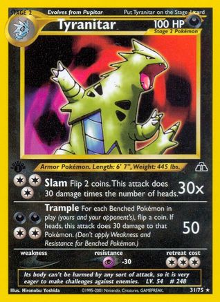 Tyranitar (031/75) [Neo Discovery] 1st Edition - Rare