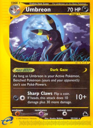 Umbreon (32/144) [Skyridge] Reverse Holofoil - Rare