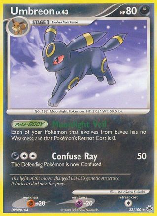 Umbreon (32/100) [Majestic Dawn] Reverse Holofoil - Rare