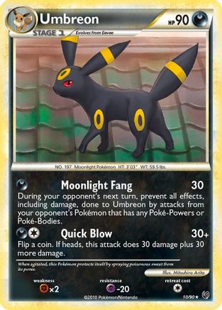 Umbreon (010/90) [Undaunted] Reverse Holofoil - Holo Rare