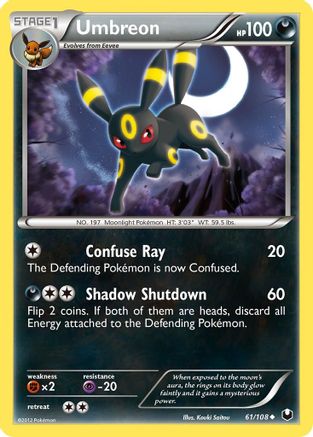 Umbreon (061/108) [Dark Explorers] Reverse Holofoil - Uncommon