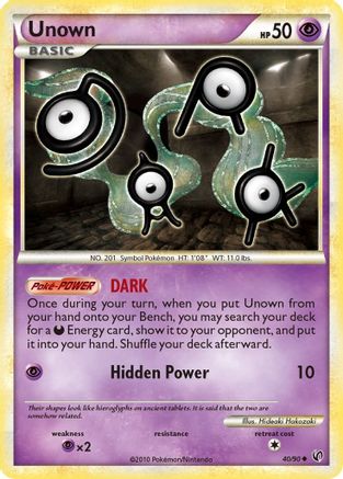 Unown (40/90) [Undaunted] Reverse Holofoil - Uncommon