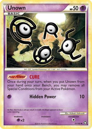 Unown (051/102) [Triumphant] Reverse Holofoil - Uncommon