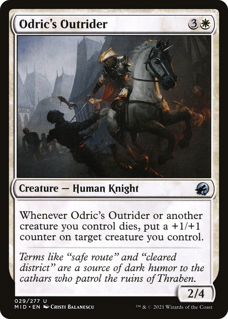 Odric's Outrider (MID-029) [Innistrad: Midnight Hunt] Foil