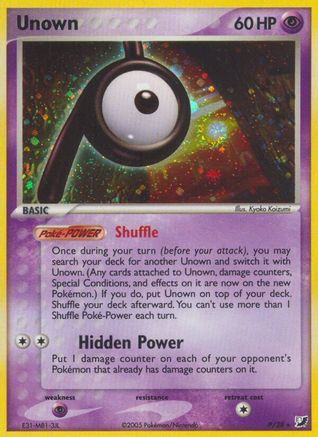 Unown (P) (P/115) [Unseen Forces] Holofoil - Holo Rare