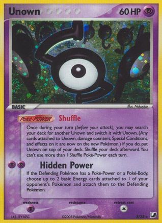 Unown (S) (S/115) [Unseen Forces] Holofoil - Holo Rare