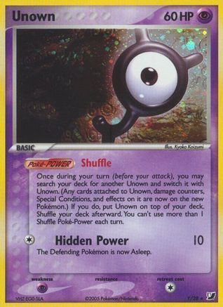 Unown (Y) (Y/115) [Unseen Forces] Holofoil - Holo Rare