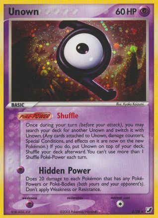 Unown (Z) (Z/115) [Unseen Forces] Holofoil - Holo Rare