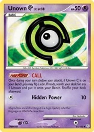 Unown [C] (067/130) [Diamond and Pearl] - Uncommon