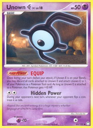 Unown [E] (65/123) [Mysterious Treasures] - Uncommon