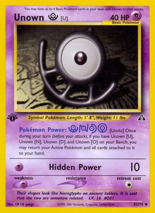 Unown [U] (051/75) [Neo Discovery] 1st Edition - Uncommon