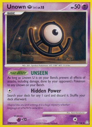 Unown (U) (78/146) [Legends Awakened] Reverse Holofoil - Uncommon