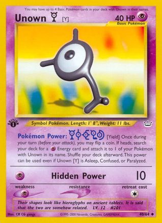 Unown [Y] (040/64) [Neo Revelation] 1st Edition - Uncommon