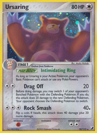 Ursaring (18/115) [Unseen Forces] Reverse Holofoil - Holo Rare