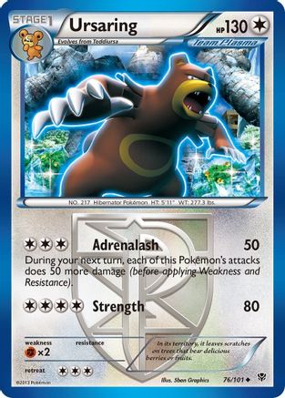 Ursaring (Team Plasma) (076/101) [Plasma Blast] Reverse Holofoil - Uncommon