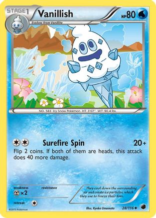 Vanillish (28/116) [Plasma Freeze] Reverse Holofoil - Uncommon