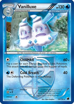 Vanilluxe (Team Plasma) (29/116) [Plasma Freeze] Reverse Holofoil - Rare