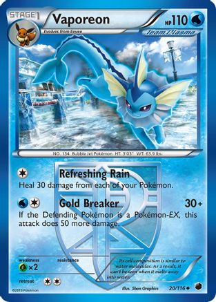 Vaporeon (Team Plasma) (020/116) [Plasma Freeze] - Uncommon