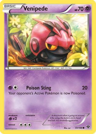 Venipede (51/146) [XY Base Set] - Common