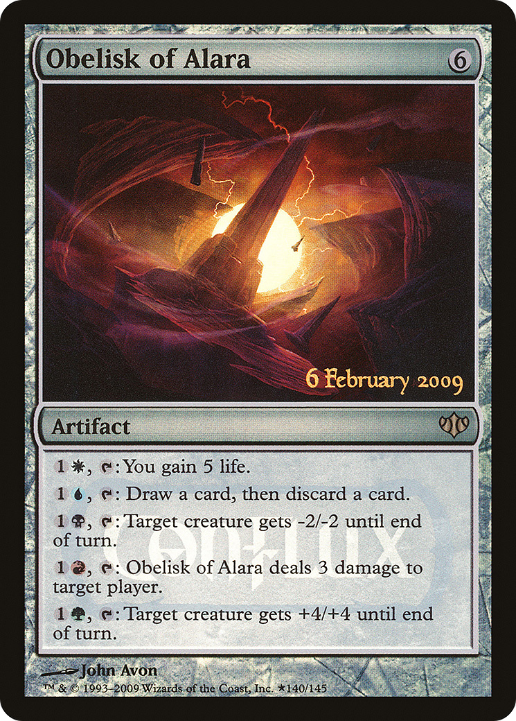 Obelisk of Alara (LARP-140) [Conflux Promos] Foil