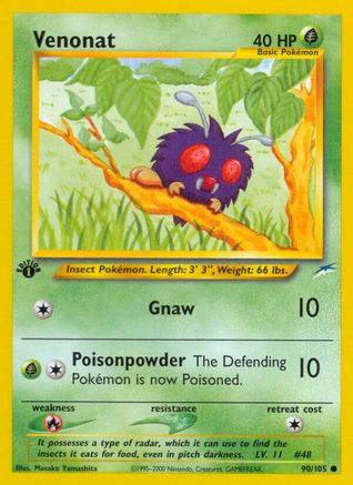 Venonat (090/105) [Neo Destiny] 1st Edition - Common